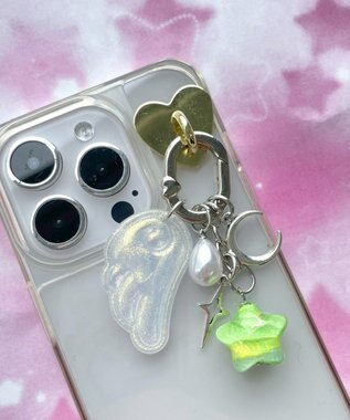 WEGO ミックスカラースターエンジェルキーホルダー