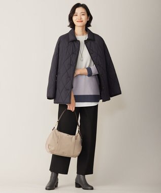 J.PRESS LADIES S 【洗える】2way thermoサキソニー セミワイド パンツ ブラック系