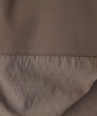 AMERICAN HOLIC Vネック裾異素材ポンチプルオーバー Brown