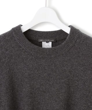 23区 【見上愛さん着用/Oggi掲載/洗える】カシミヤブレンド サイドジップ  ニットチュニック グレー系