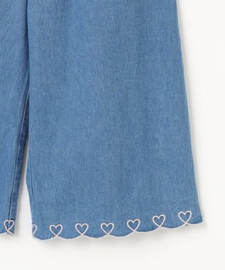 ANY KIDS デニム ガウチョ ブルー