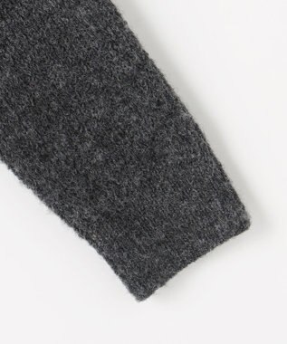 Feroux ニット×ティアードレース スカート グレー系