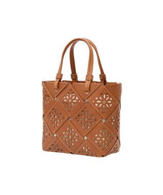 genten サスカットバスケット手提げバッグ＜S＞ チャ