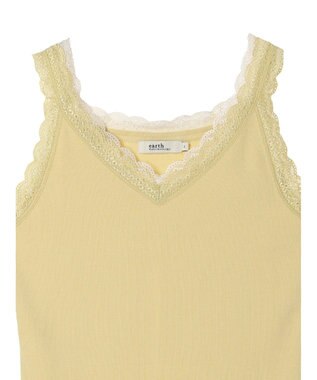 earth music&ecology ダブルレースタンクトップ Yellow