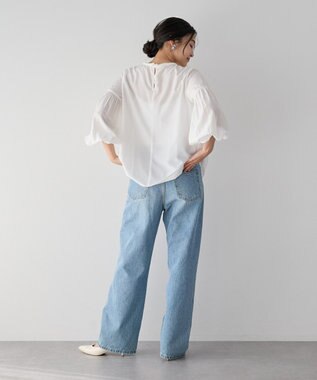 YECCA VECCA ブレードトリミングブラウス White