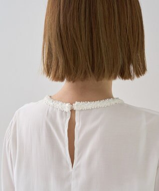 YECCA VECCA ブレードトリミングブラウス White