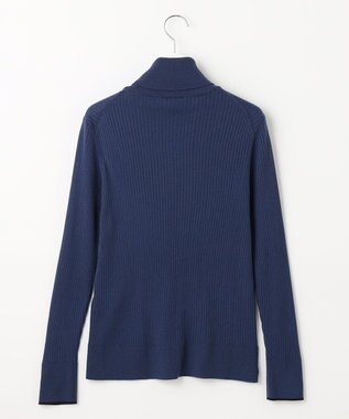 自由区 L 【WEB限定/セット着用可】セミウーステッド タートルネック ブルー系