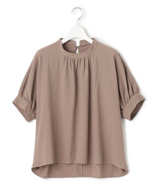 J.PRESS YORK STREET 【WOMEN】バックドレープドルマン ブラウス ブラウン系