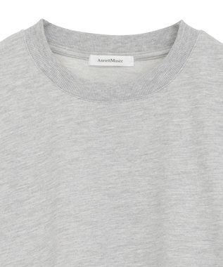 Green Parks フラワーくり抜き刺繍スウェットプルオーバー Gray Mixture