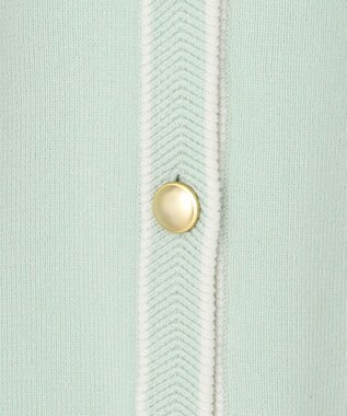 ANY SIS S 【花粉対策】ラインポイント カーディガン ミント