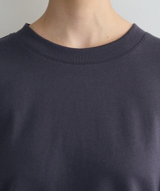 Green Parks フラワーくり抜き刺繍スウェットプルオーバー Charcoal Gray