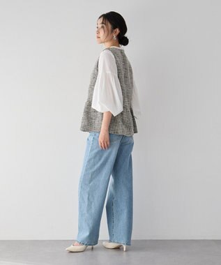 YECCA VECCA ブレードトリミングブラウス White