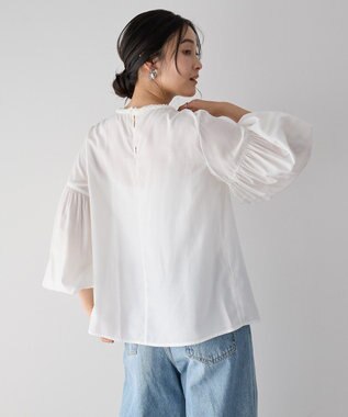 YECCA VECCA ブレードトリミングブラウス White