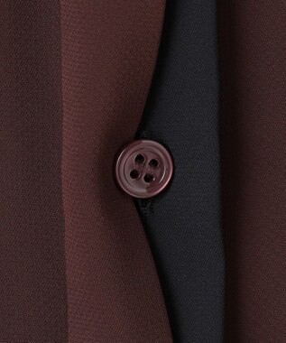 ICB 【接触冷感・UVケア・速乾・洗える】BackSatinAmunzen バンドカラーブラウス バーガンディ系［WEB限定］