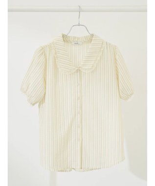 earth music&ecology ミニパフショートスリーブブラウス