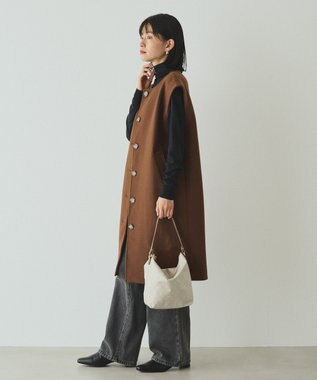 russet ナイロンジャガード2WAYミニショルダーバッグ(CE-1627) Ecru