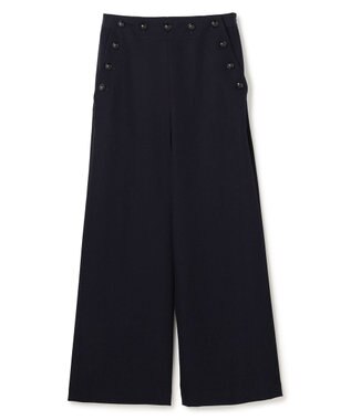 BEIGE， LAZUL / マリンボタンワイドパンツ Navy