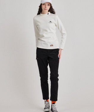 PW CIRCULUS 【WOMEN】コーデュロイ テーパードパンツ ブラック系