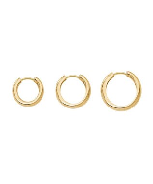 blancotokyo 【金属アレルギー対応】シンプルフープピアス CALM ゴールド