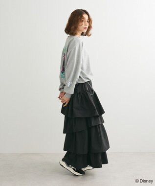 Green Parks ナイトメア／裾ドロストミニ裏毛プルオーバーⅡ Gray Mixture