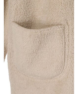 Green Parks ２ｗａｙフード裏ボアミディ丈コーディガン Beige