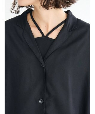 CRAFT STANDARD BOUTIQUE レーヨンワイドシャツ Black