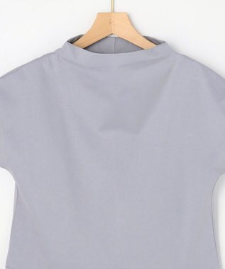 組曲 【先行予約・WEB限定】プレーティング天竺  ペプラムカットソー ブルーグレー系