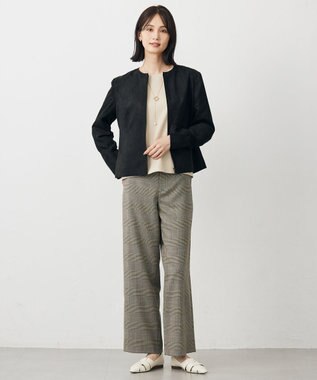 J.PRESS LADIES ラメ針抜き カットソー ベージュ系