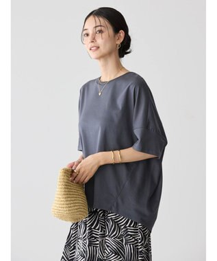 AMERICAN HOLIC ＵＶカット＋接触冷感　コクーンカットプルオーバー Charcoal Gray