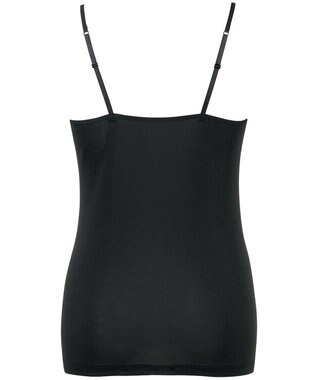 Wing インナー 【綿の贅沢オーガニック】 オーガニックコットン混素材 薄くて軽い キャミソール EL1056 ウイング／ワコール ブラック