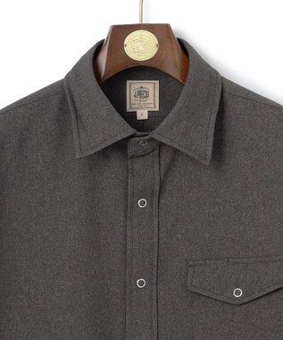 J.PRESS MEN 【WEB・一部店舗限定】ストレッチ シャツブルゾン グレー系