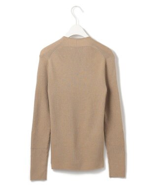 ICB 【新色追加・洗える】エクストラファインメリノ Vネックプルオーバー ベージュラメ系