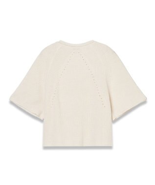 JOSEPH 【洗える】リネンブレンド　ショートスリーブニット Ivory