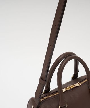 russet 《composition》レザー2WAYミニボストンバッグ(CE-1684) D.Brown