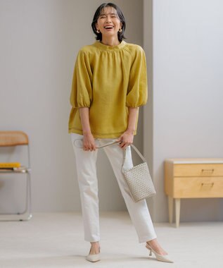 23区 メッシュ ショルダーバッグ ベージュ系