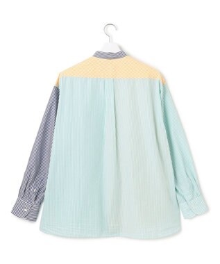 J.PRESS YORK STREET 【UNISEX】クレイジーパターン バンドカラーシャツ イエロー系8