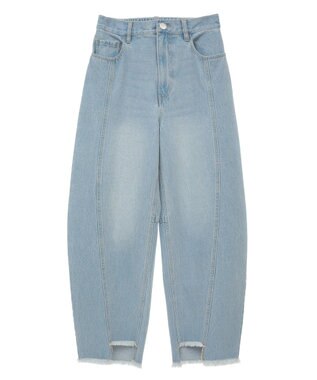 Green Parks 切り替えカーウ゛ィーデニムパンツ Light Indigo