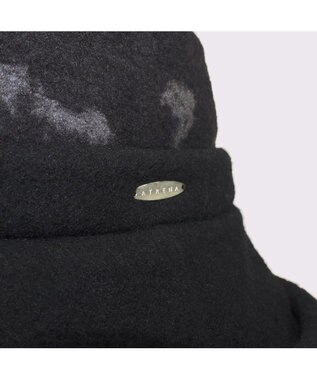 ATRENA 【ふわもこ】エアリーエッジアップ ハット ブラック