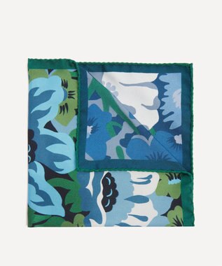 LIBERTY. ロード ソープ シルクポケットチーフ グリーン