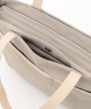 Y'SACCS アシメファスナーポケットトート ベージュ