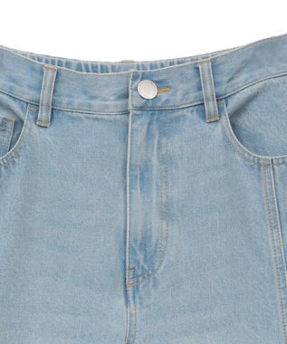 Green Parks 切り替えカーウ゛ィーデニムパンツ Light Indigo