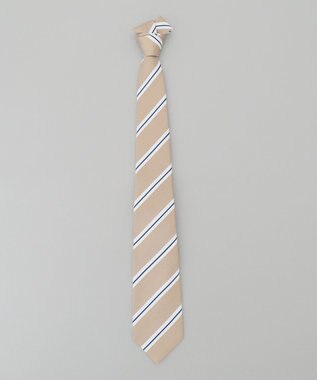 GOTAIRIKU 【日本製】シルク ネクタイ_ストライプ ベージュ系1