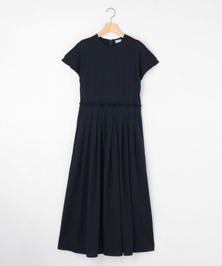 組曲 【先行予約】サマージャージーフィットアンドフレア ワンピース ネイビー系