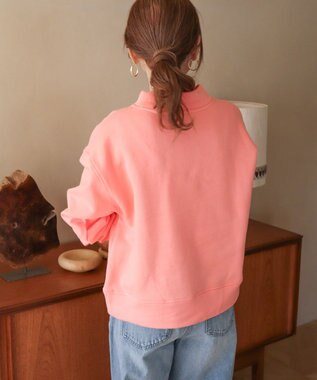 AMERICAN HOLIC モックネック裏起毛プルオーバー Pink