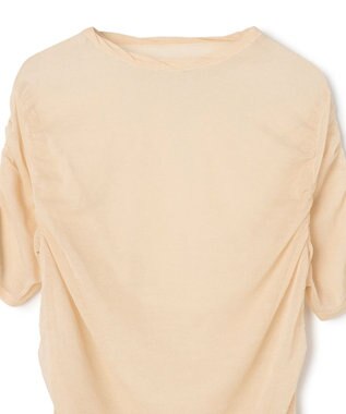 BEIGE， TOPAZ / アレンジギャザー ニット Peach