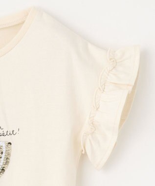 ANY KIDS 接触冷感 しろくま ミラクルスパンコール Tシャツ クリーム×ウサギ