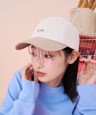 AMERICAN HOLIC 【PENNEY'S】配色キャップ Ivory