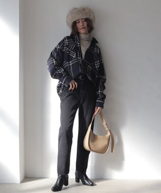 WEGO 【2025年秋冬新作/ユニセックス着用ITEM/SMLサイズ展開】ヘビーネルチェックシャツ（LS） 柄3