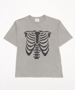 WEGO 【ユニセックス着用ITEM】ブリーチボーングラフィックT（SS） グレー