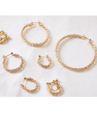 CASUMINO 〈人気売上NO.2〉hoop S ピアス gold